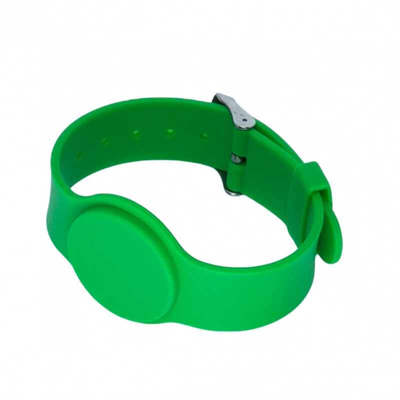 PULSEIRA SILICONE RFID 1K COM FECHO - COR VERDE